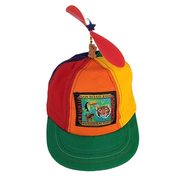 Other - San Diego Wild Animal Park Color Block Propeller Hat Vintage Youth Size Small